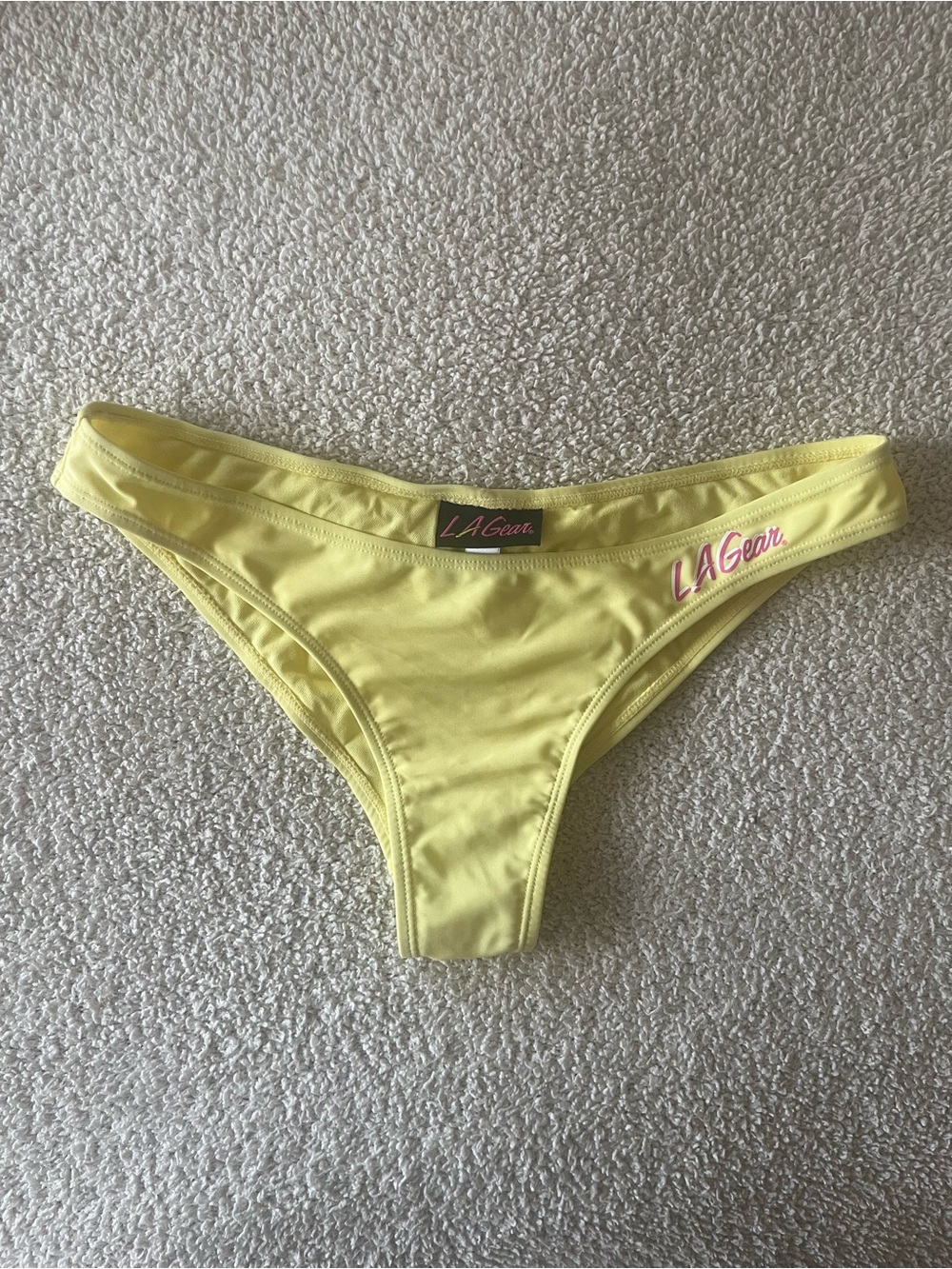 L.A. Gear Yellow Bikini Bottoms